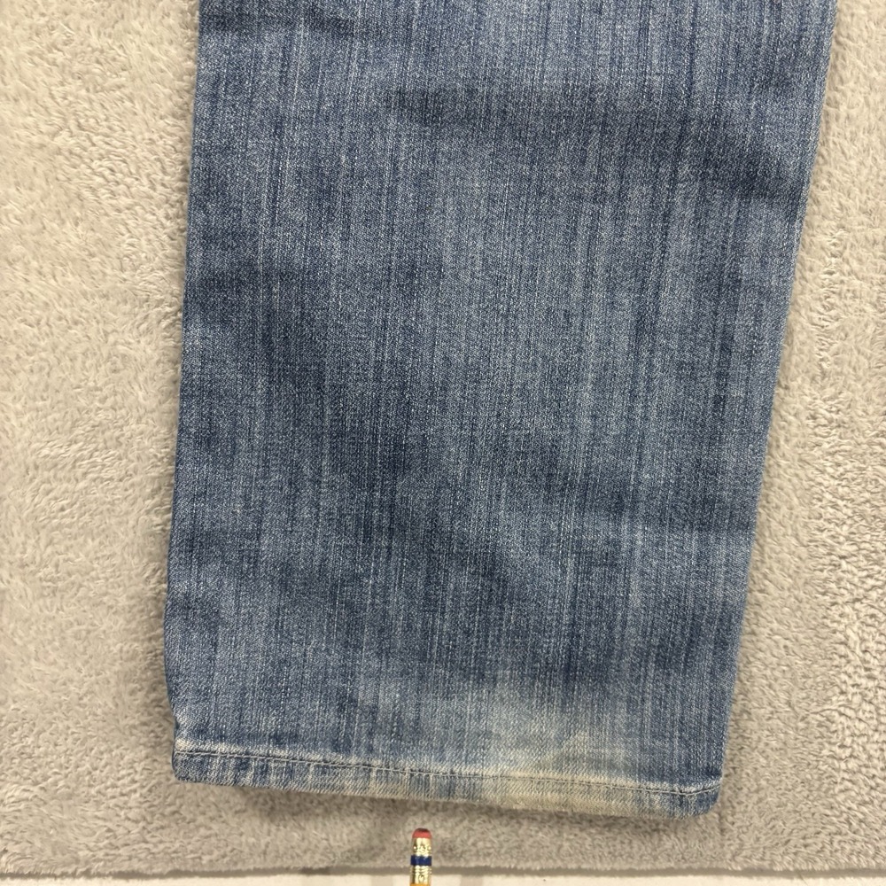 7 For All Mankind Jeans Men 30 Standard Straight Leg Blue Vintage Y2K - Picture 6 of 10